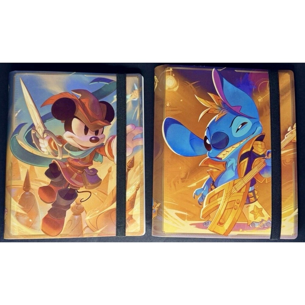 Disney Lorcana Stitch & Mickey Mouse Card Binder Portfolios New Ravensburger TCG